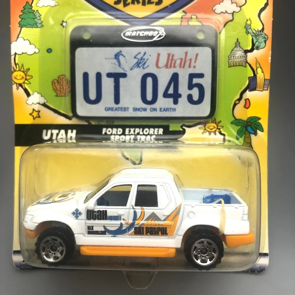 Matchbox Across America‎ 50th Birthday Utah Ford Explorer Colorado Snowmobile